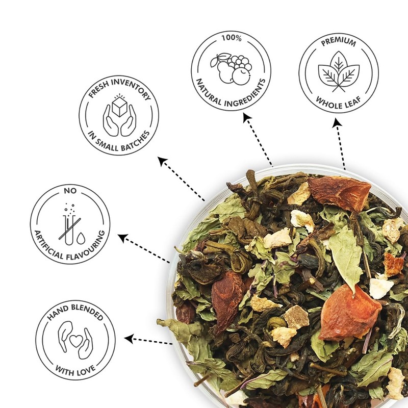 CelesTe, Orange Escape, Orange Peel Tea - Premium Blend of