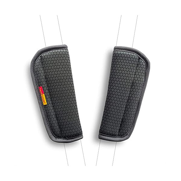 SeedFuture Seat Belt Pads for Child Car Seats Black Pack