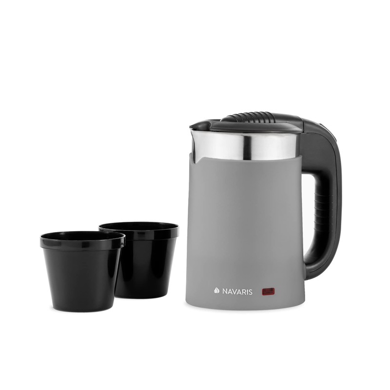 Navaris Double-Walled 0.5 L Travel Kettle - 16 x 11