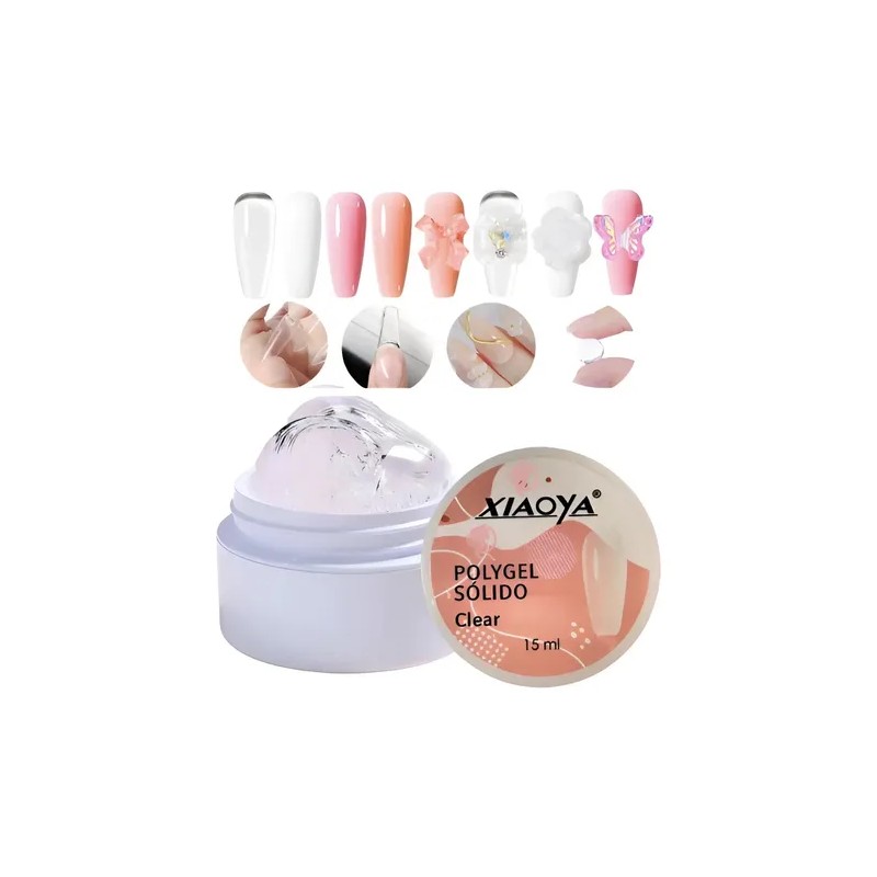 Poly Gel Solido Moldeable Para Diseño De Uñas Polygel 15ml