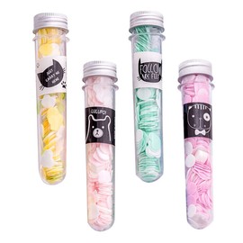 Totority 4Pcs Portable Disposable Soap for Travel Scented Foaming Soap Petals for Camping Hiking and Outdoor Activities