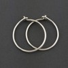 5/8 Inch Thin Small Sterling Silver Sleeper Hoop Earrings