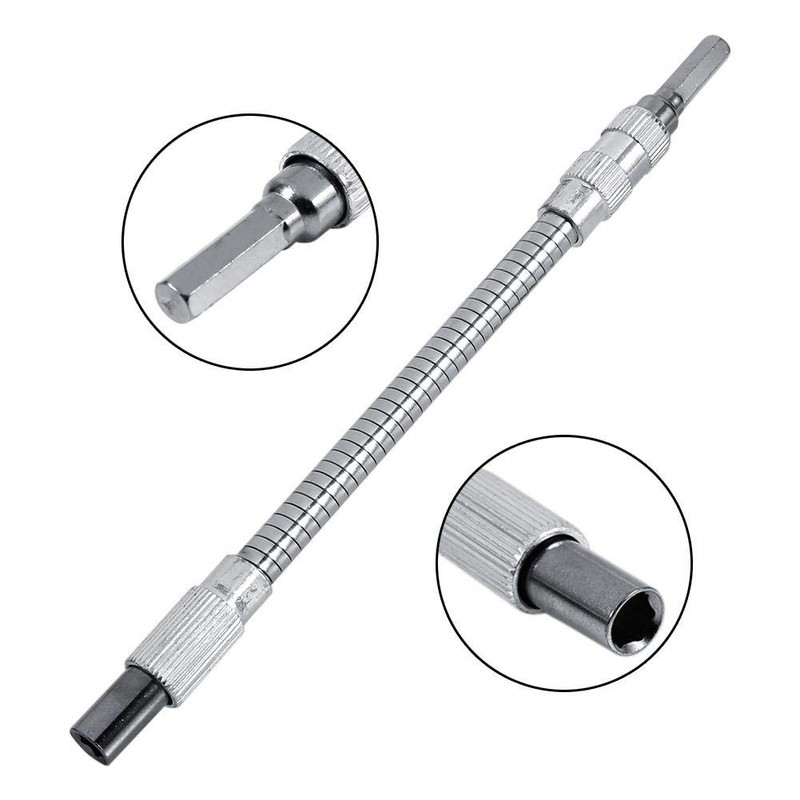 1/4 Inch Extension Screwdriver Connector, Flexible Bit Holder for Screwdriver