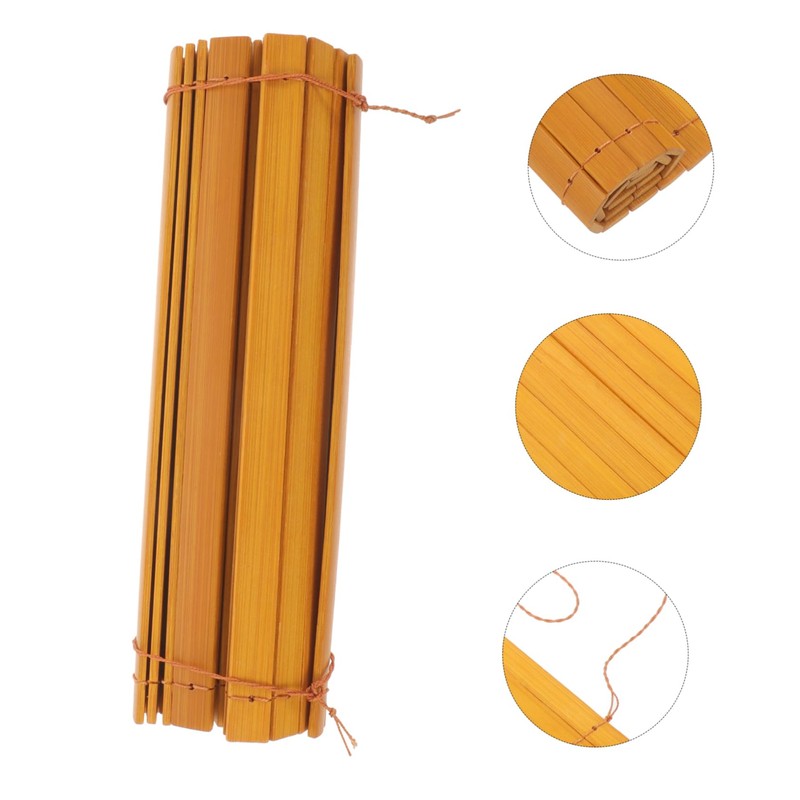 EXCEART 1 Bamboo Calligraphy Coaster Detail Carve Touch Chinese Bamboo