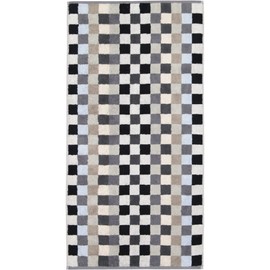 Cawö Home Hand Towel Unique Chequered 942 77 Guest Towel 30 x 50 cm Anthracite
