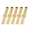 ACROPIX 5pcs Universal 6mm Gold Tone Brass Barb Hose Fitting