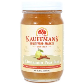 Kauffman Orchards Cinnamon Pear Jam, All Natural, No Preservatives, 9 Oz. (Pack of 2)