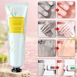 10PCS Crema de Manos Hidratante, crema de manos hidratante diaria con fragancia botnica, Set de crema de manos profundamente hidratante y nutritiva, unisex
