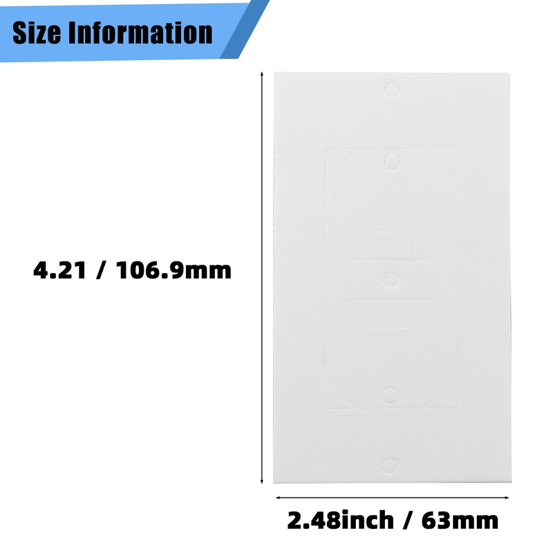 QINEHONS 30 PCS Electrical Outlet Insulation Pads, Wall Plate Outlet