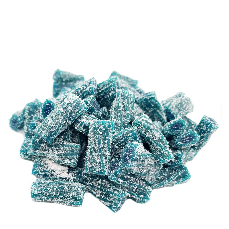 Sour licorice Twist Gummy Candies/Twisteroos Bite Size Gummies (Blue Raspberry,
