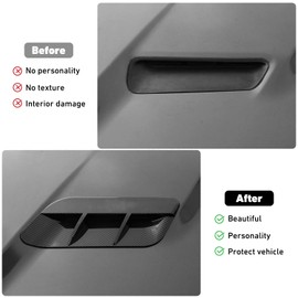 Linskip Hood Air Vent Trim Compatible with Dodge Challenger 2015 2016 2017 2018 2019 2020 2021 2022 2023 SXT, Challenger exterior Accessories(carbon fiber)