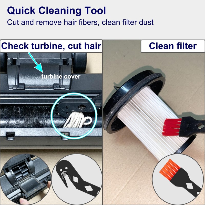 Portek Turbo Brush Head for 1-1/4" 1-3/8"(35mm) Vacuum Cleaners, Turbohead