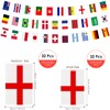 AhfuLife 32 Countries Flags Bunting for Olympic Games Decoration 2024,