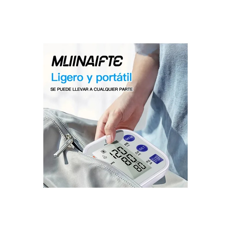Aparato Para Checar Presion Tensiometro Digital Blanco Plateado