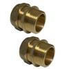 UKDD® 28mm Compression by 1" BSP Brass Male Iron Coupler