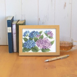 Olympus Thred OLY-K7512 12 Month Flower Frame, June Hydrangea, Outer Diameter: Approx. 5.9 x 7.9 inches (15 x 20 cm)