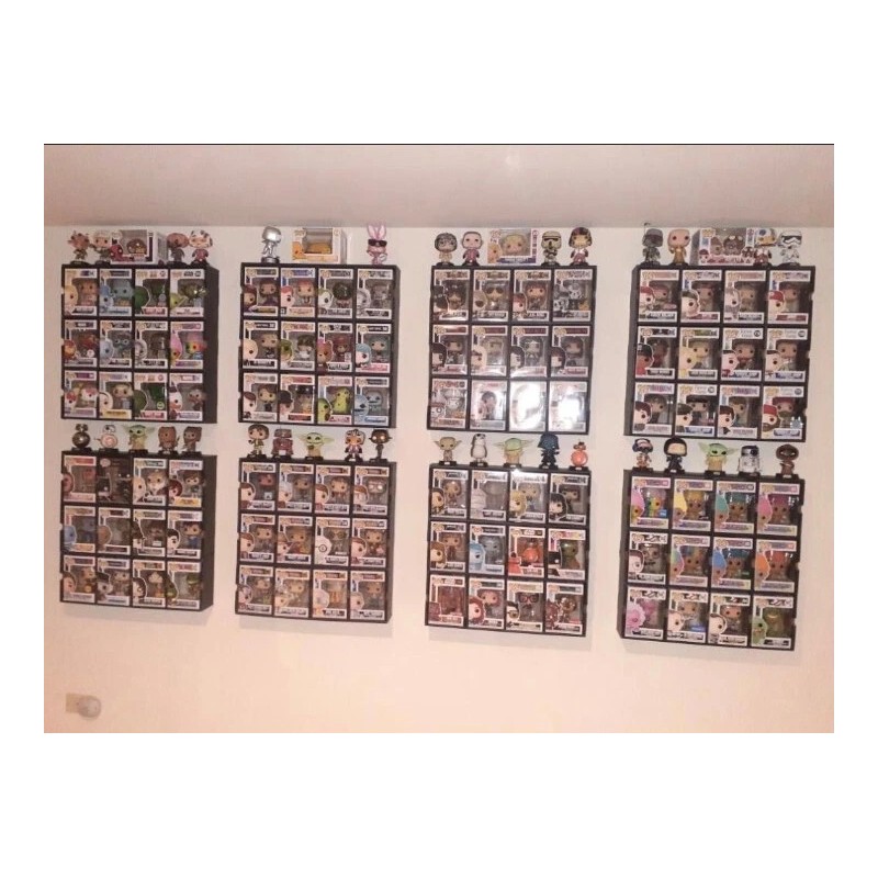 Funko Pop Display shelf Kubbie FOUR PACK...BLACK.