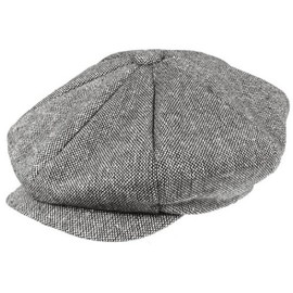 Jaxon Marl Tweed Big Apple Cap (1 Size, Black)
