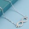 Inilbran Boho Rhinestone Infinity Ankle Bracelet Infinity Endless Love Anklet