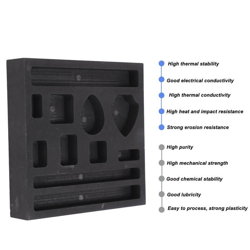 Graphite Ingot Mold for Metal Casting 11 Holes Easy Demoulding