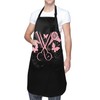 Hair Stylist Apron Hairstylist Salon Apron with Pink Glitters Tools