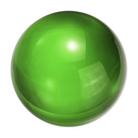 sourcing map 50mm/2" Crystal Sphere Ball Glass Solid Decorative Sphere Crystal Ball Prop Ornament for Feng Shui Divination Fortune Telling Tabletop Fountain Decoration, Green