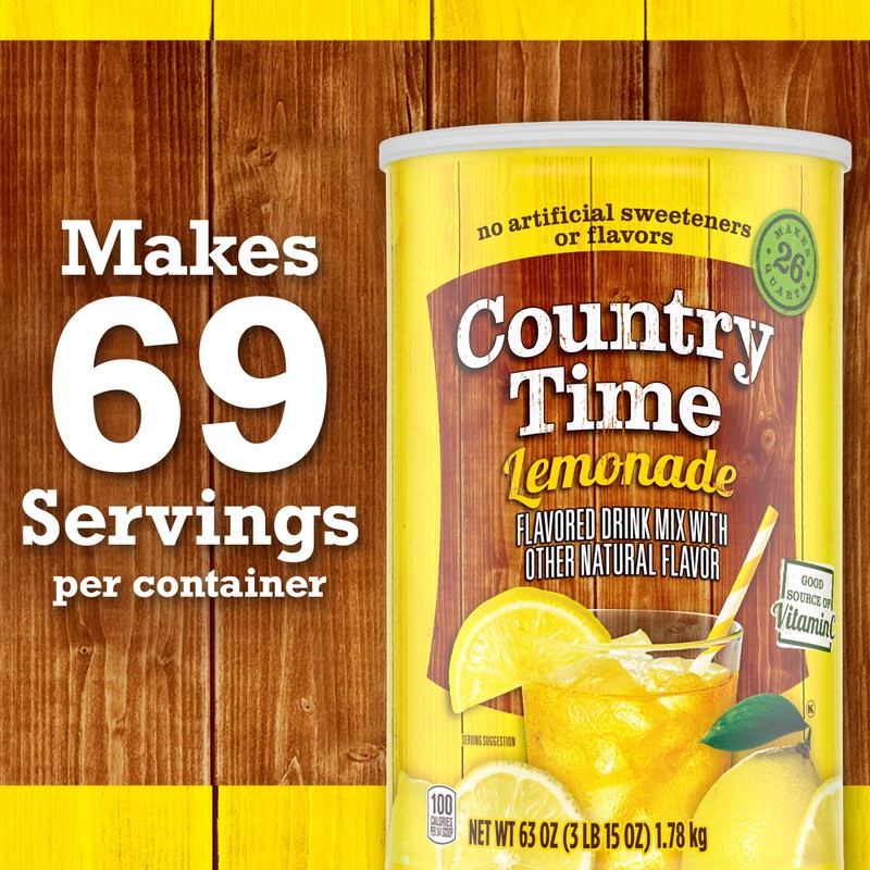 Country Time Lemonade Drink Mix (63 oz Canister)