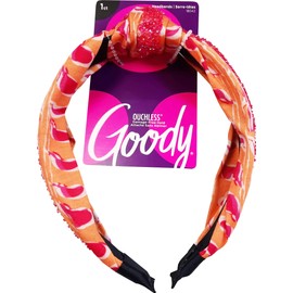 GOODY Ouchless Headband - Fashion Print - Comfort Fit for All Day Wear - For All Hair Types - Hair Accessories for Girls