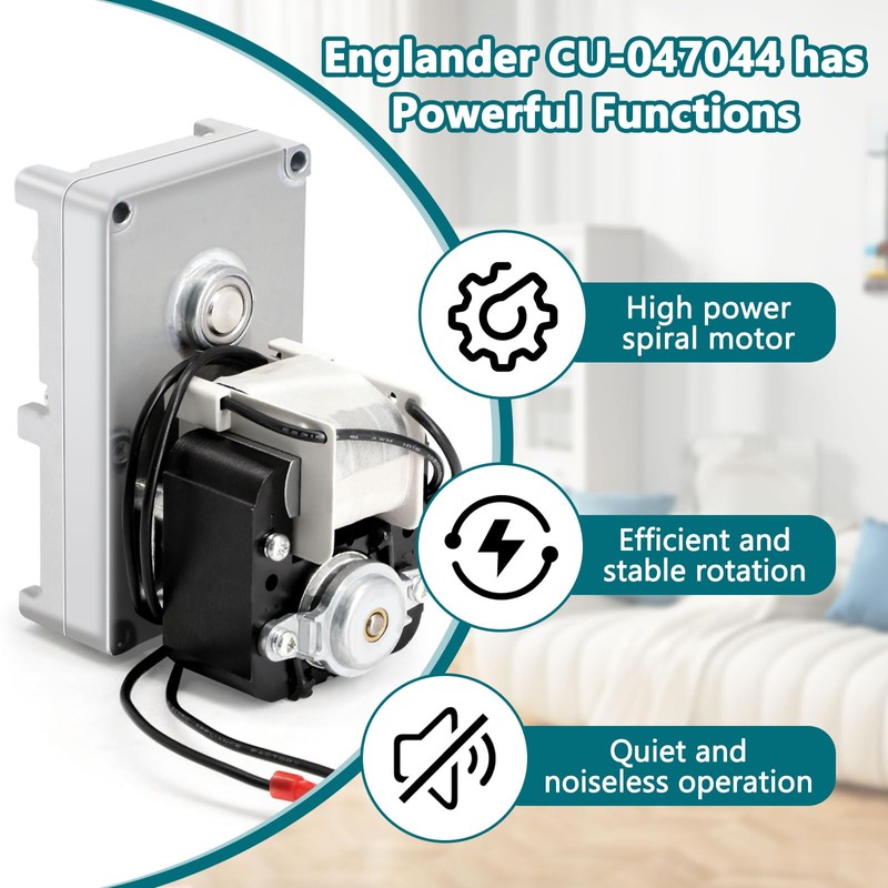 Hiorucet CU-047044 Auger Motor Replacement for Englander/England 10-CDV, 10-CDP, 49-SHC22,