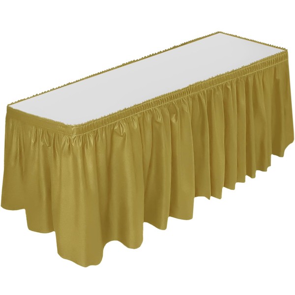 DecorRack Table Skirt, 29 in x 14 ft -BPA Free-