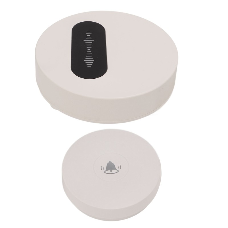 Wireless Doorbell Self Generating 1 Receiver 2 Push Button Battery
