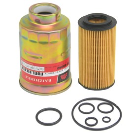BAIZIHIHUA ED0021753180-S Fuel + ED0021750010-S Oil Filter Cartridge Maintenance Filter Kit Compatible With Kohler Diesel Engine KDI1903, KDI2504, KDI3404TCR