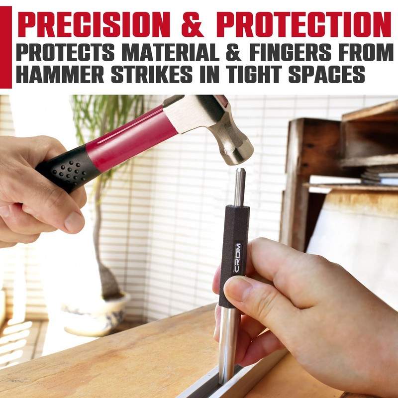 CROM Trim Nail Punch - Help Drive Trim Nails While