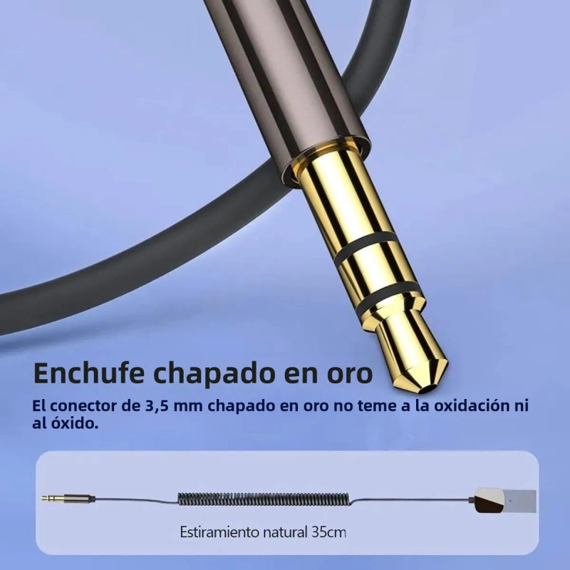 Recept Bluetoth HJDWQN 5.3 USB Auto Aux 3.5mm HD Llamadas