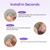 Yaogniy 12-Pack Ring Sizer for Loose Rings, 4 Sizes Invisible