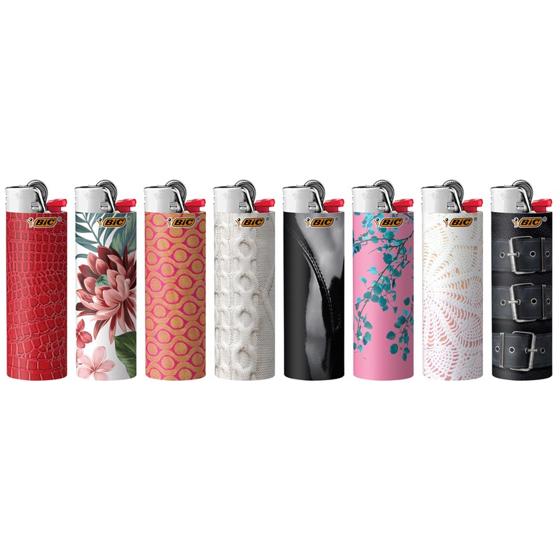 BIC Special Edition Fashion Series Pocket Lighters, Assorted Designs, 8-Pack