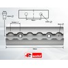 FTsolid 4 x 15 cm aluminium airline rail, lashing rail,
