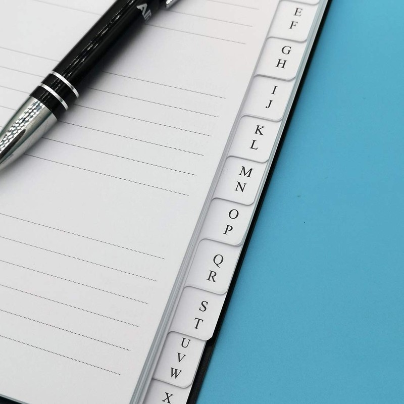 Nokingo Spiral Password Book with Tabs - 5x7 inch Password