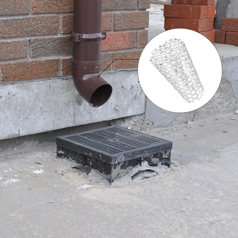 uxcell Gutter Guard Filter, 2 Inch 304 Stainless Steel Downspout
