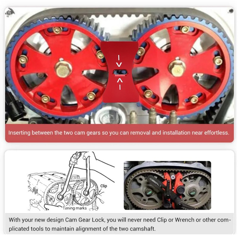 Engine Cam Gear Lock Aluminum Timing Belt Installation Tool Replacement