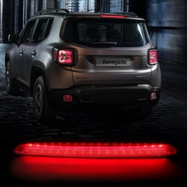 FIONE High Mounted Third Brake Light Rear Center LED 3rd Stop Lamp Compatible with Jeep Renegade 2015-2021 Replacement 68247167AA