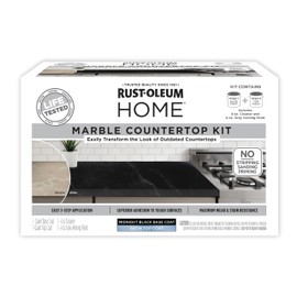 Rust-Oleum 369548 - Kit de revestimiento para encimera de mármol para el hogar, 72 onzas líquidas, negro