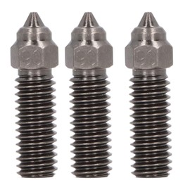 3PCS 3D Printer Extruder Nozzles Hardened Steel, HighFlow Nozzle Kit 3D Printer Nozzles 3D Printer Extruder Nozzle for K1, for Kobra, for Sovol Sv06 Plus Sv07 (1.75/0.4mm)