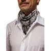Prettystern Unisex Hand Rolled Silk Scarf for Men and Women
