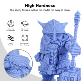 MAGFORMS Rigid100 3D Printer Functional Resin with High Stiffness & Strength Engineering-Like Not Brittle 405nm UV-Curing Resin for LCD DLP 3D Printing (Black, 1000g)