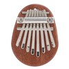 8 Tone Kalimba Thumb Piano C Key Mini Portable Mahogany