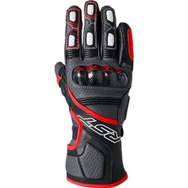 RST Fulcrum CE Perforated Leather Sports Motorcycle Gloves (Grey, Red, Black, XL)