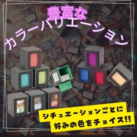 G Gorgeous Deck Case for Understanding Contents Single Leather Trading Card Case with Window View, Supports Multiple Sleeves, Large Capacity Holds 100 Sheets, Black x Gray