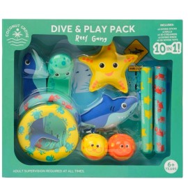 sweetdealalabama Coconut Grove Dive & Play Pack Reef Gang Set of 10 Pool Toys