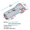 eoere 20 Sets T Pipe Connector Tee Clamp Fittings, Fits